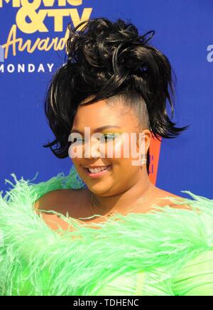 Lizzo aux arrivées de 2019 MTV Movie Awards et plat, Barker Hangar, Los Angeles, CA, 15 juin 2019. Photo par : Elizabeth Goodenough/Everett Collection Banque D'Images