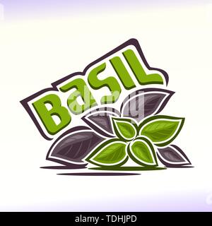 Logo Vector pour basil Illustration de Vecteur