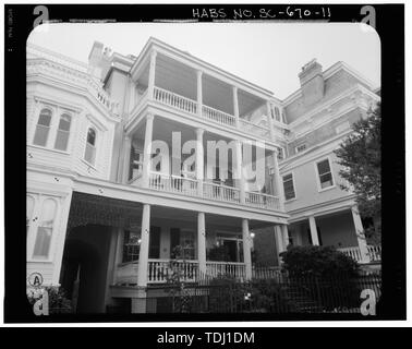 IMAGE PHOTOGRAMMÉTRIQUE- PERSPECTIVE SUD-OUEST - Nathaniel Russell House Middleton, 22 rue de la batterie du Sud, comté de Charleston, Charleston, SC Banque D'Images