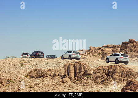 La Jordanie, Moyen-Orient, des cortèges, des véhicules, des déserts, des déserts, Gobi, villes antiques, monuments, de petites villes, les petites villes, le Colisée, la vie, les habitants, les rues, les routes, les routes, les zones urbaines Banque D'Images