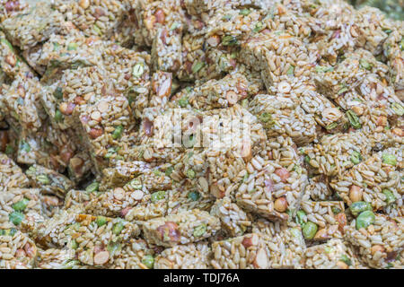 Snack traditionnel chinois sucre d'arachide close-up Banque D'Images