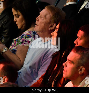 LAS VEGAS, NEVADA - 15 juin : La propriétaire Raiders Mark Davis assiste à la Tyson Fury vs Tom Schwarz lutte au MGM Grand Garden Arena le 15 juin 2019 à Las Vegas, Nevada. Garden Arena de Las Vegas. Mo Media Banque D'Images