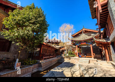 Ancienne ville de Shuhe, Lijiang, Yunnan Province Banque D'Images