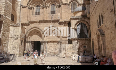 Jérusalem, Israël- septembre, 20, 2016 : coup d'extérieur de l'église du Saint Sépulcre à Jérusalem, Israël Banque D'Images