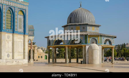 Dôme de la chaîne maison de prière au mont du Temple à Jérusalem, Israël Banque D'Images