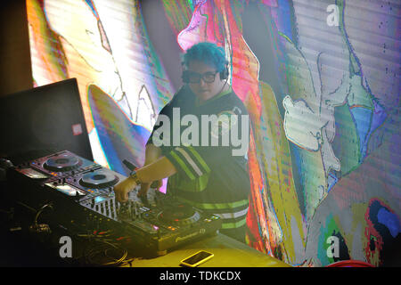 Fort Lauderdale, FL, USA. 14 Juin, 2019. Slushii effectuée pendant l'éclosion de Monster Energy Tour à tour Live le 14 juin 2019 à Miami, en Floride. Credit : Mpi10/media/Alamy Punch Live News Banque D'Images