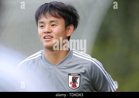 Takefusa Kubo (JPN), le 13 juin 2019 - Football/soccer : Takefusa Kubo pendant une session de formation avant de la Copa America 2019 au Brésil à Sao Paulo, Brésil Crédit : AFLO/Alamy Live News Banque D'Images