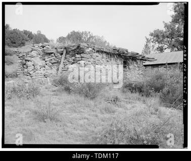 Résidence d'origine, l'arrière et le côté gauche, à nord-ouest. - Mary Doyle Homestead, résidence d'origine, 30 pieds au sud de la résidence, modèle, Las Animas Comté, CO Banque D'Images