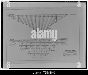 La compagnie des eaux de Palmdale, EASTWOOD PLUSIEURS-barrage voûté- ÉLÉVATIONS, fiche 2 ; le 30 décembre, 1918. De l'eau fichiers District Littlerock. - Barrage du ruisseau Little Rock, Little Rock Creek, Littlerock, comté de Los Angeles, CA Banque D'Images