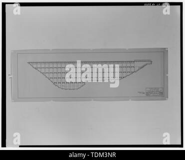 La compagnie des eaux de Palmdale, barrage Littlerock, EASTWOOD PLUSIEURS TYPE D'ARCHES EN AVAL- ÉLÉVATION, feuille 3 ; 2 octobre 1919. De l'eau fichiers District Littlerock. - Barrage du ruisseau Little Rock, Little Rock Creek, Littlerock, comté de Los Angeles, CA Banque D'Images