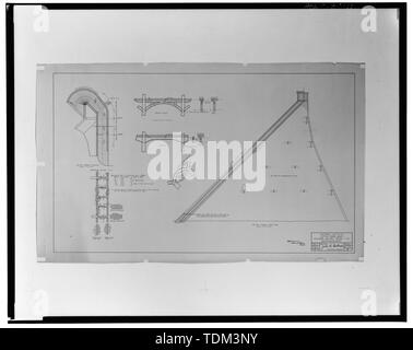 La compagnie des eaux de Palmdale, barrage Littlerock, EASTWOOD PLUSIEURS TYPE D'Arches- RENFORCEMENT, fiche 6 ; 2 octobre 1919. De l'eau fichiers District Littlerock. - Barrage du ruisseau Little Rock, Little Rock Creek, Littlerock, comté de Los Angeles, CA Banque D'Images