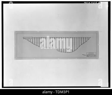 La compagnie des eaux de Palmdale, barrage Littlerock, EASTWOOD PLUSIEURS TYPE D'ARCHES EN AMONT- ÉLÉVATION, fiche 2 ; 2 octobre 1919. De l'eau fichiers District Littlerock. - Barrage du ruisseau Little Rock, Little Rock Creek, Littlerock, comté de Los Angeles, CA Banque D'Images