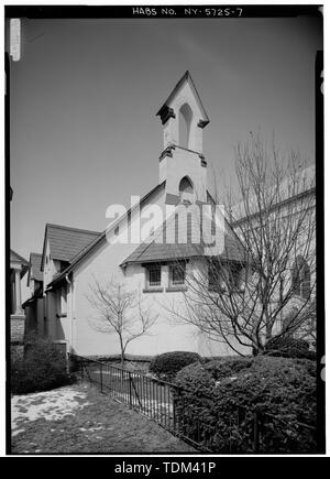 Maison paroissiale DE SUD-EST. - St. John's Episcopal Church et maison paroissiale, 210 rue Cayuga nord, Ithaca, NY, Tompkins Comté Banque D'Images