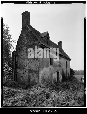 Vue en perspective des façades nord et ouest - Genesar, la State Route 611, Berlin, Comté de Worcester, MD ; Bethane, Mariani et Assoc., répondant ; Smith, Delos H, photographe ; Warren, M E, photographe ; Floride A et M Univ, délinéateur ; Silverman, Eleni, historien Banque D'Images