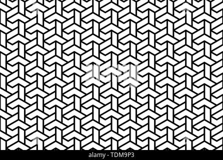 Abstract Pattern transparente avec des lignes noires Banque D'Images