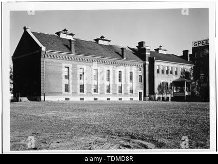 Vue en perspective de l'ouest (arrière) - Édifice de la Cour fédérale, 3e Rue Sud et Rogers Avenue, Fort Smith, Sebastian Comté, AR Banque D'Images