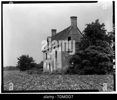 Vue en perspective des façades OUEST ET SUD - Genesar, la State Route 611, Berlin, Comté de Worcester, MD ; Bethane, Mariani et Assoc., répondant ; Smith, Delos H, photographe ; Warren, M E, photographe ; Floride A et M Univ, délinéateur ; Silverman, Eleni, historien Banque D'Images
