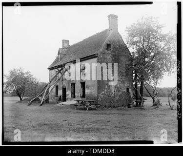 Vue en perspective des façades OUEST ET SUD - Genesar, la State Route 611, Berlin, Comté de Worcester, MD ; Bethane, Mariani et Assoc., répondant ; Smith, Delos H, photographe ; Warren, M E, photographe ; Floride A et M Univ, délinéateur ; Silverman, Eleni, historien Banque D'Images