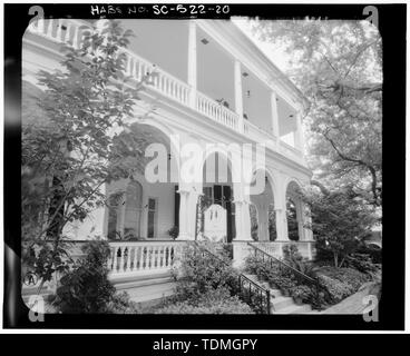 IMAGE PHOTOGRAMMÉTRIQUE- PERSPECTIVE SUD-OUEST - Maison Carrington-Carr, 2 Street, Charleston, Charleston County, SC Banque D'Images