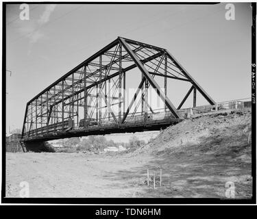 Vue en perspective du côté nord-ouest et sud-ouest fin altitudes de la passerelle. - Post Road Bridge, la State Route 7-A, havre de Grace, le comté de Harford, MD ; American Bridge Company Banque D'Images