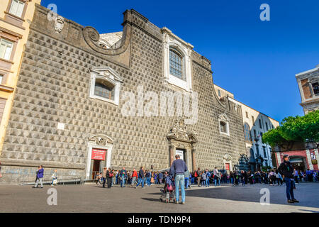 Chiesa del Gesù Nuovo, Napoli, Italie Banque D'Images