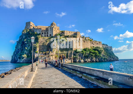 Aragonerburg, château Aragonais, Insel Ischia, Italie Banque D'Images