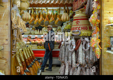 Fleischerei, La Pignasecca, Spanisches Viertel, Napoli, Italie Banque D'Images