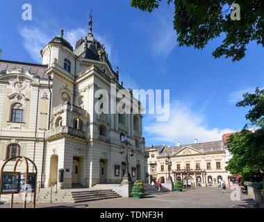 Kosice (Kaschau) : place principale Hlavna, State Theatre à , , Slovaquie Banque D'Images