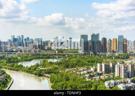 Chengdu skyline Banque D'Images