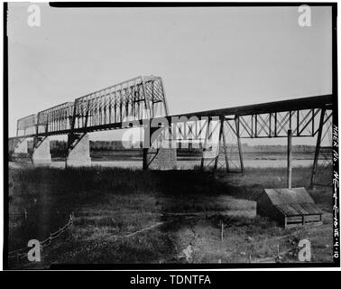 Photocopie à partir de George S. Morison's La Rulo Bridge, 1890. Photographe inconnu, vers 1887. WEB DU SUD ET L'EST DU PONT DE PORTAIL - Rulo, pont enjambant la rivière Missouri, Rulo, Richardson Comté, NW Banque D'Images