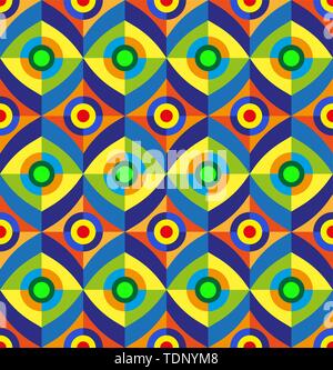 La géométrie de base géométrique vectoriel continu d'art minimaliste poster avec forme simple et la figure. Illustration de Vecteur