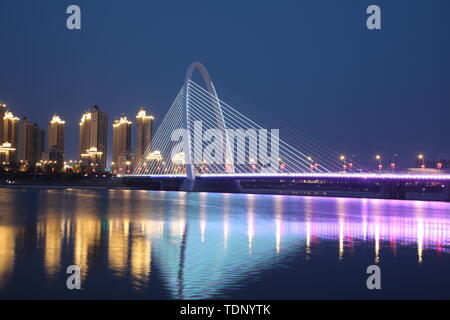 Bahe Pont Rainbow, Xi'an, Shaanxi Banque D'Images