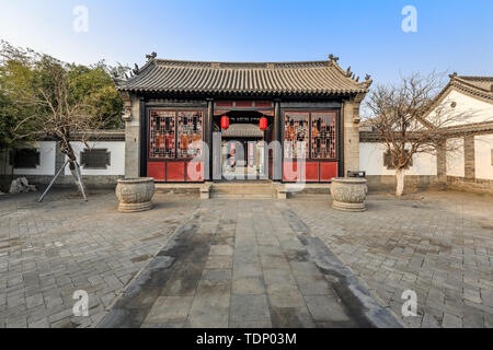 Ancienne résidence de Wang Yuyang, Huantai Comté, Linyi, Shandong Province Banque D'Images