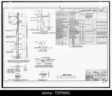 Photocopie de dessin (cette photo est et 8' x10' copie d'un 8' x 10' ; négatif original 1965 dessin architectural situé dans le bâtiment n° 458, NAS Pensacola, Floride) les réparations structurales de bâtiment n° 47, la colonne et l'isolement de remplacement, réparation de la feuille 4 - 5 U.S. Naval Air Station, Centrale électrique, 328, avenue du Sud, Pensacola Escambia Comté, FL Banque D'Images