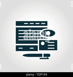 Symbole d'icône de vecteur de marquage. Signe créatif de la collection d'icônes publicitaires. Icône de marquage fixe remplie pour ordinateur et téléphone mobile Illustration de Vecteur