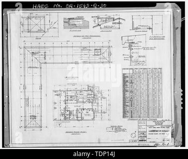 Photocopie de l'établissement situé à Archives nationales, San Bruno, Californie (Marine - 521-A-1). Rez-de-chaussée et le toit plans ; mai 1941. - Mare Island Naval Shipyard, bureaux administratifs, Walnut Avenue, East side entre 7e et 8e rues, Vallejo, comté de Solano, CA Banque D'Images