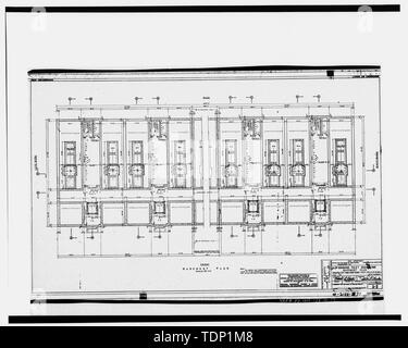 Photocopie de dessin technique, Mai, 1941 (dessin original situé à Fairchild Air Force Base, le génie civil du bâtiment, du Génie Civil vault). Cellule de contrôle moteur. PLAN DE SOUS-SOL, DES PARTIES DROITE ET GAUCHE, LES CELLULES d'essai de 5 à 12 ans. - Fairchild Air Force Base, la cellule de contrôle moteur, près de intersection de Arnold Street et George Street, Spokane, Comté de Spokane, WA Banque D'Images