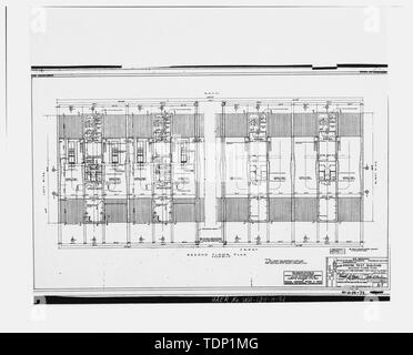 Photocopie de dessin technique, Mai, 1941 (dessin original situé à Fairchild Air Force Base, le génie civil du bâtiment, du Génie Civil vault). Cellule de contrôle moteur. Deuxième étage PLAN, CERTAINES PARTIES DROITE ET GAUCHE, LES CELLULES d'essai de 5 à 12 ans. - Fairchild Air Force Base, la cellule de contrôle moteur, près de intersection de Arnold Street et George Street, Spokane, Comté de Spokane, WA Banque D'Images