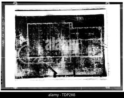 Photocopie de dessin (mesurée à partir des fichiers de Josselyn et Taylor, architectes, Cedar Rapids, Iowa) Josselyn et Taylor, architectes 1890 PLAN D'ÉTAGE, rez-de-chaussée (numéro 3 'feuille') - Iowa State University, Morrill Hall, Morrill Road, Ames, IA, Story County Banque D'Images