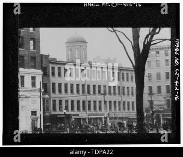 Photocopie de détail de paysage de grande taille, la date et l'origine inconnu voir montrant le NORD-EST SUD-OUEST DU BÂTIMENT - Exchange Building, 121-127, rue Church, 855-871 Chapel Street, New Haven, dans le comté de New Haven, CT Banque D'Images