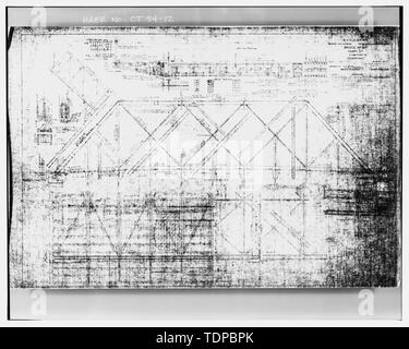 Photocopie de l'original en dessin (Département de génie d'AMTRAK, Philadephie), New York, New Haven and Hartford Railroad, Shore Line Division, Août, 1911 n° 214 Pont de la rue Ferry, élévation, PLAN, ET LE DÉTAIL DE L'ÉTAGE BEAM - pont de chemin de fer, la rue Ferry, rue plus de New Haven Railroad, New Haven, dans le comté de New Haven, CT Banque D'Images