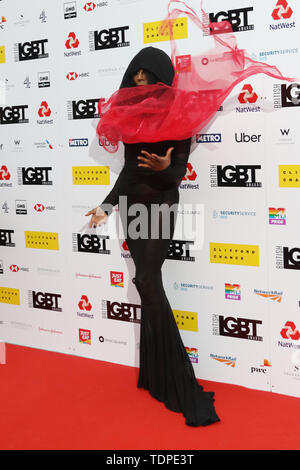 Le prix LGBT 2019 - Arrivées en vedette : Sinitta Où : London, Royaume-Uni Quand : 17 mai 2019 Credit : Lia Toby/WENN.com Banque D'Images