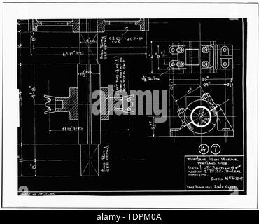 Photocopie de l'encombrement (à partir de la gare "L" pour les fichiers Office, Portland, Oregon) Portland Iron Works, entrepreneur, SECTION 1927 -4,7 DE CONVOYEUR QUI A ÉTÉ INSTALLÉ AU SERVICE CHAUDIÈRES - Portland General Electric Company, Station L, 1841 rue de l'eau du sud-est, Portland, comté de Multnomah, ou Banque D'Images