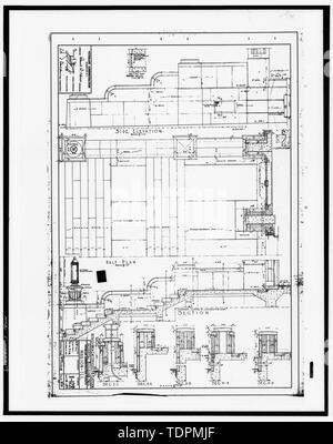 Photographie d'un dessin tiré de la possession de l'ingénieur de la Marion, IL Veterans Administration Medical Center. Informations PRINCIPALES ÉTAPES ET DE LA PLATE-FORME (ÉLÉVATION LATÉRALE, demi-PLAN, SECTIONS) ; Dessin 1-12R, DATÉE DU 4 SEPTEMBRE 1940. - Veterans Administration Medical Center, le bâtiment n° 1, Old State Route 13 Ouest, Marion, comté de Williamson, IL ; Département des affaires des anciens combattants ; Ryan, Robert A, historien ; Dennett, Muesig, Ryan et Associates, Ltd., historien ; Ryan, Robert A, photographe ; Harms, Bruce A, photographe ; Dennett, Muesig, Ryan et Associates, Ltd., photographe Banque D'Images