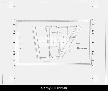 Copie photographique du dessin de construction d'origine, datée du 16 février 1916 (à partir de papier-copie d'aperture-négatif à la carte, Bureau of Reclamation Bureau régional du nord-ouest du Pacifique, Boise, ID). Enquête de Lot. - Projet de Boise, Boise Project Office, 214 Broadway, Boise, ID, Ada Comté Banque D'Images