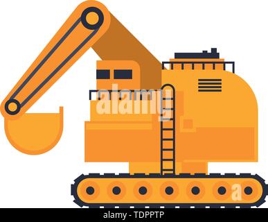 Constrution machines véhicules weda isolés Illustration de Vecteur