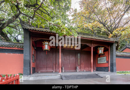 L'architecture ancienne du temple Wuhou à Chengdu Banque D'Images