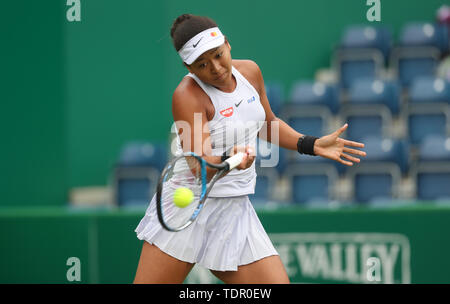 Au cours d'Osaka Naomi jour 4 de la Nature Valley Classic à Edgbaston, Birmingham Club Priory. Banque D'Images