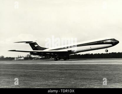 Avion Cargo jet British Overseas Airways Corporation, la BOAC, 1960 Banque D'Images