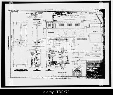 Copie photographique du dessin de construction 1958 (dessin original situé dans le bâtiment 301, Offutt AFB, Bellevue, Nebraska). Les articles et les détails, les deux bâtiments. - Offutt Air Force Base, à la recherche de poste de commandement aéroporté de verre, le fluide hydraulique Bâtiments, au nord-est de Looking Glass Avenue au sud-ouest de l'Arrondissement historique du Projet Looking Glass, Bellevue, Sarpy Comté, NW Banque D'Images